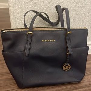 Blue Michael Kors purse